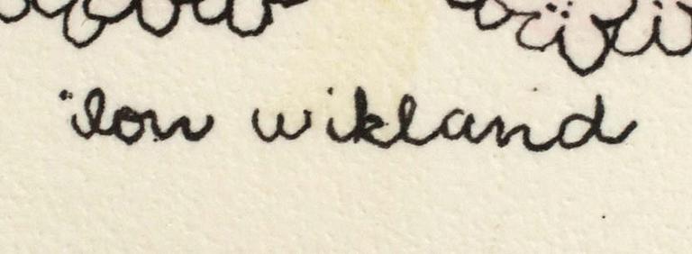 ILON WIKLAND, blandteknik, signerad.
