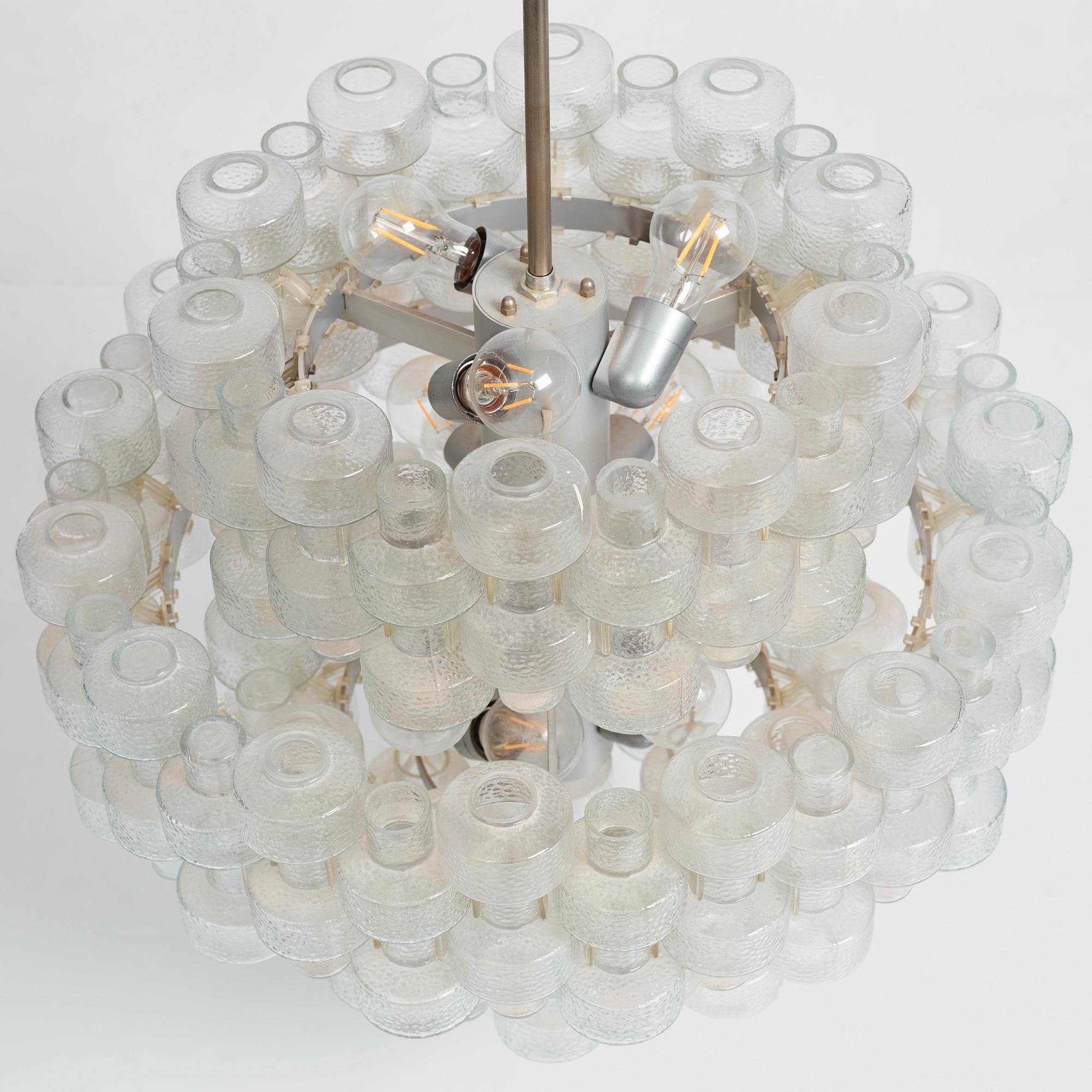 Gert Nyström, a pair of "Festival" chandeliers, Fagerhult, 1960s-70s.