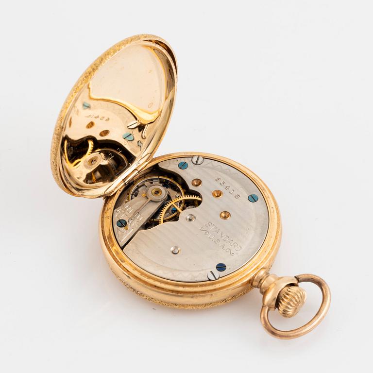 14K gold pocket watch, Standard U.S.A.