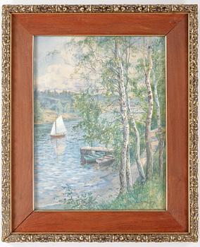 ANNA GARDELL-ERICSON. Akvarell. Sign Anna Gardell-Ericson.