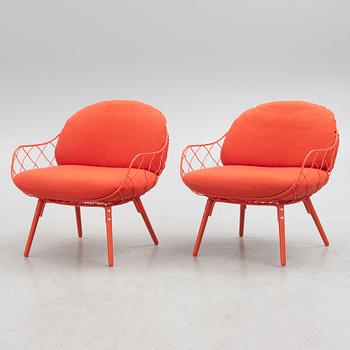 Jamie Hayon, a pair of "Piña" lounge chairs, Magis, Italy.