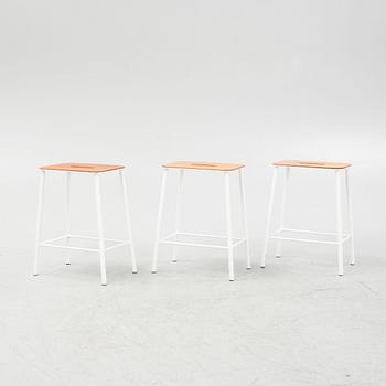 Toke Lauridsen, three stools, 'Adam Stool', Frama, Denmark.