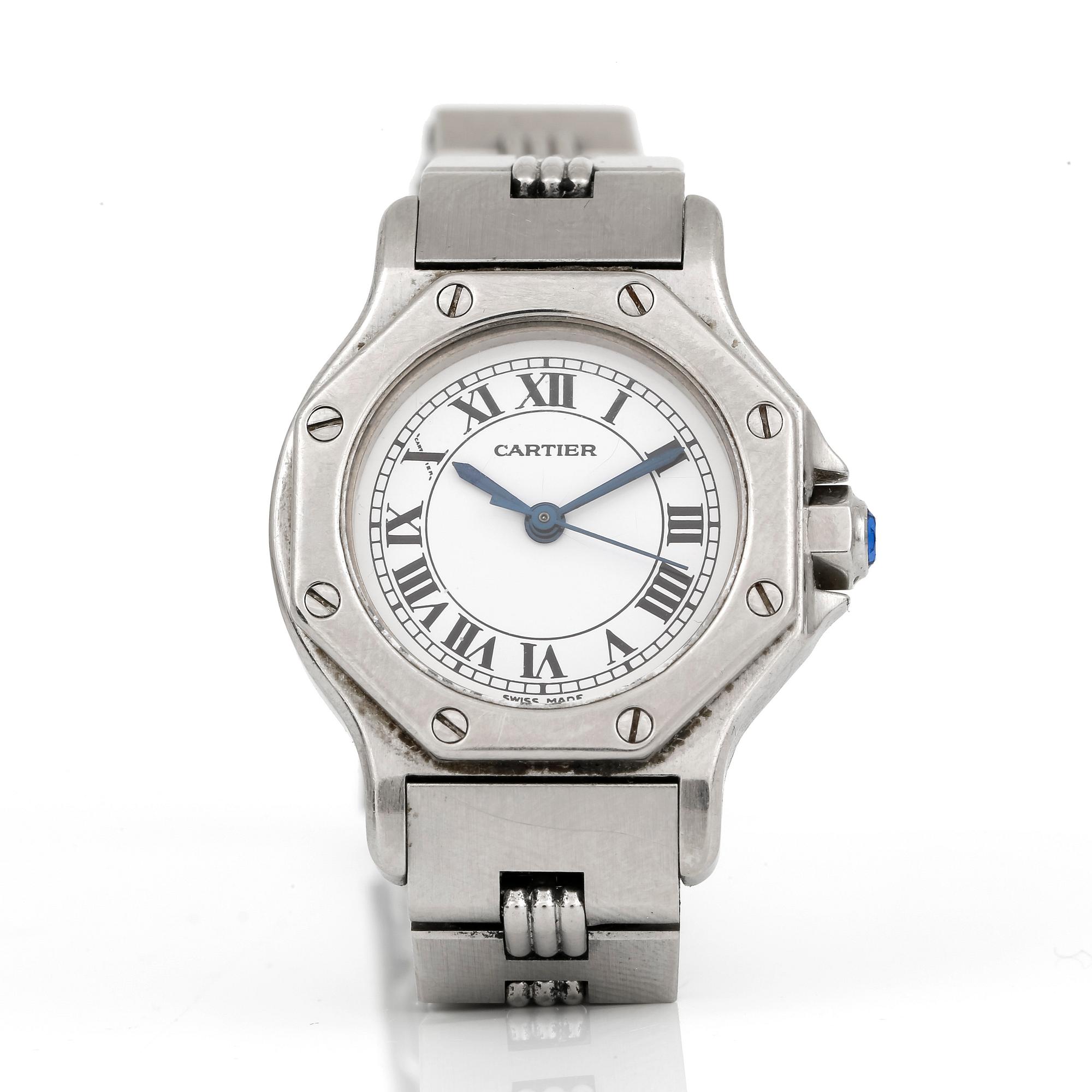 DAMARMBANDSUR, Cartier Santos Octagonal.