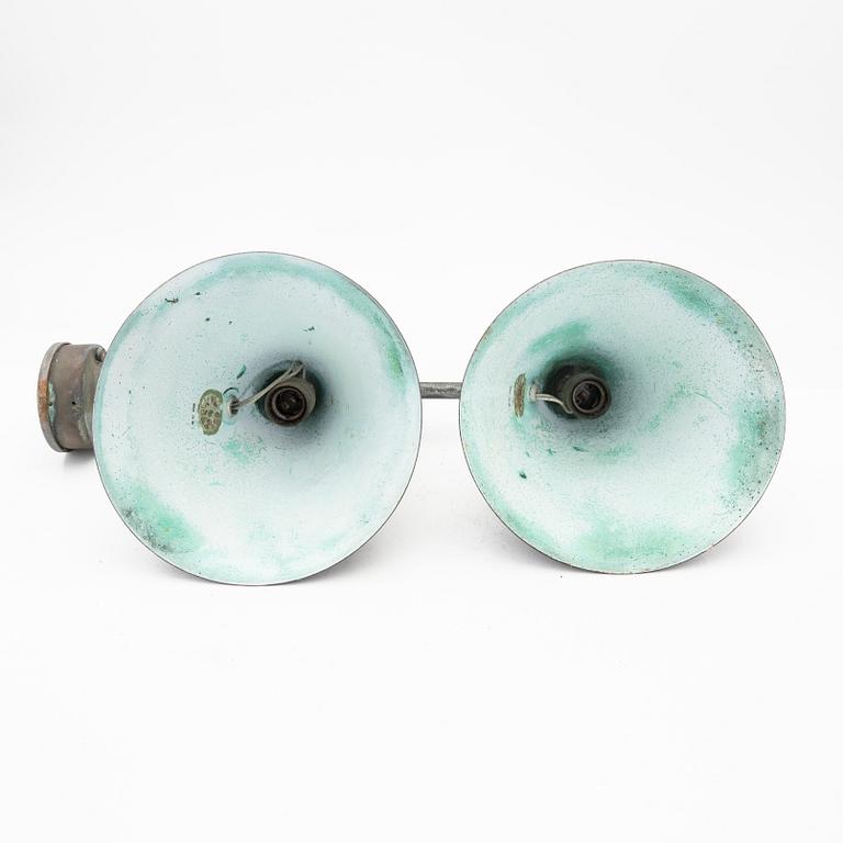 Hans-Agne Jakobsson, wall lamps, a pair, "Tratten", Markaryd, 1950s.