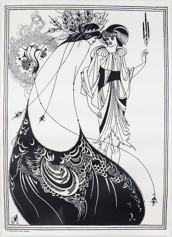 AUBREY BEARDSLEY, efter. Affisch, 1970-tal.