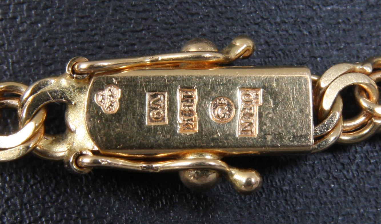 HALSBAND, 18K guld. 35 gram. Till förmån för Stadsmissionen.