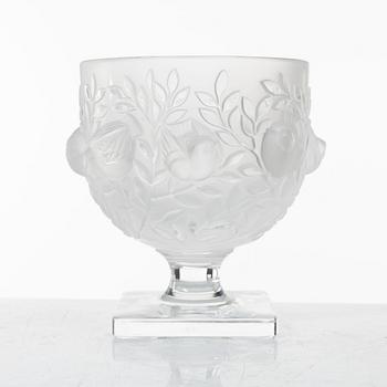 Marc Lalique, an 'Elisabeth' glass bowl on foot, Lalique, France.