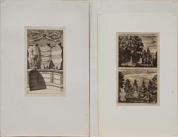 KOPPARSTICK, 10 st. Ur Suecia Antiqua et Hodierna, 1800-tal.