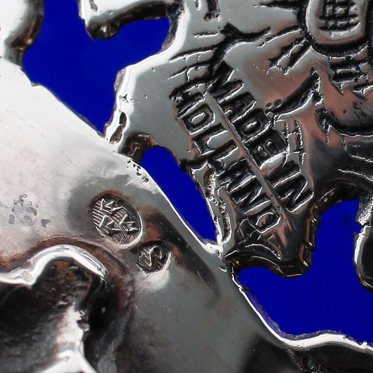 SAMLING SILVERFÖREMÅL, 4 delar, 1900-talets andra hälft. Vikt ca 475 gram.