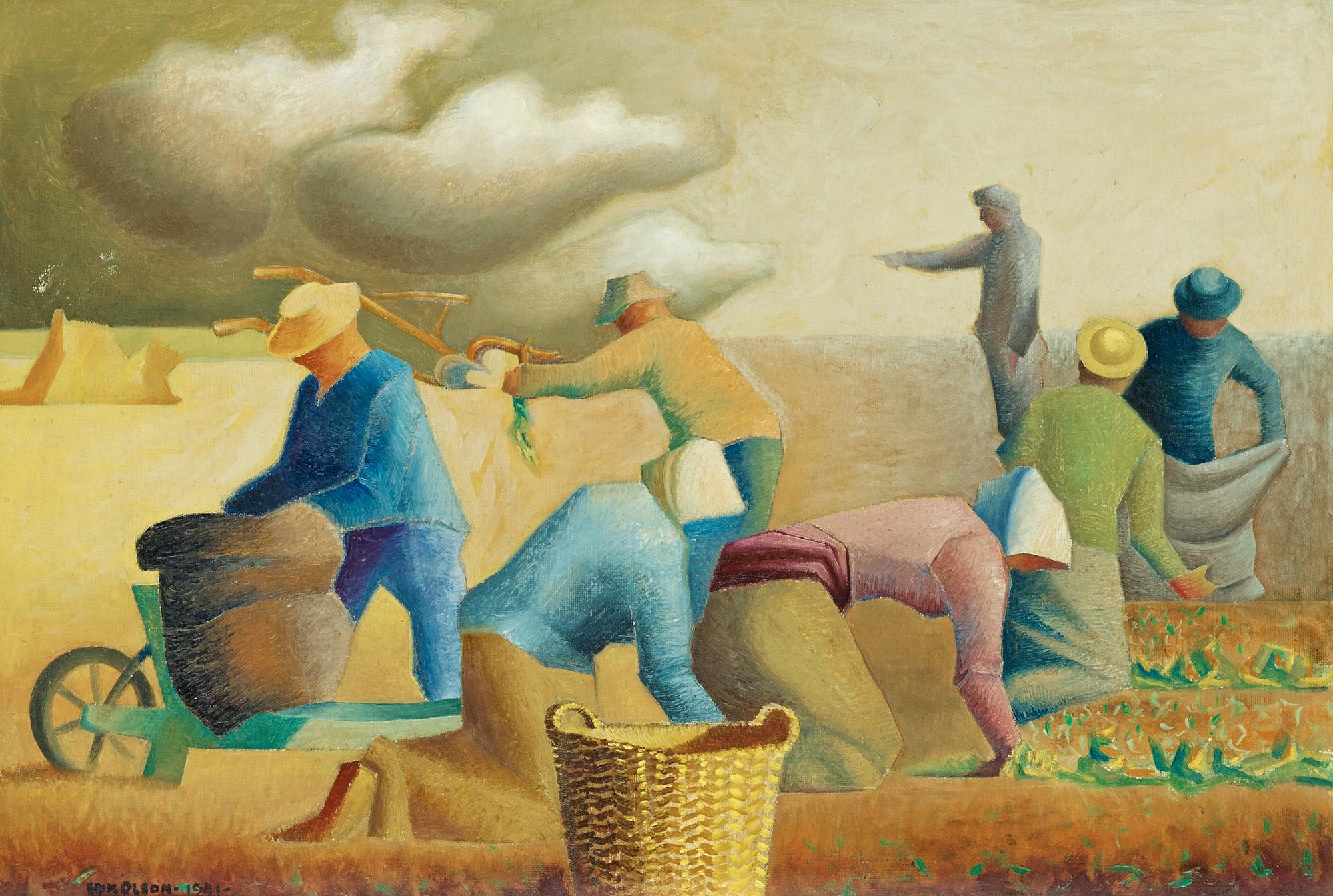 Erik Olson, "Potatisskörd".