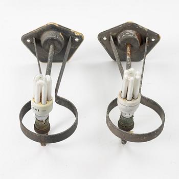 Vägglampor, ett par, Swedish Modern, ASEA, 1900-talets mitt.