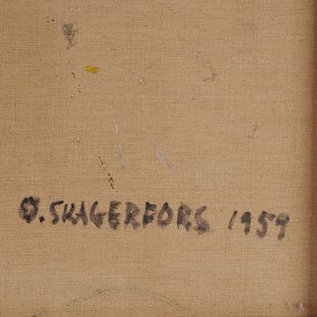 Olle Skagerfors, oil on canvas, signed. Dated 1959 verso.