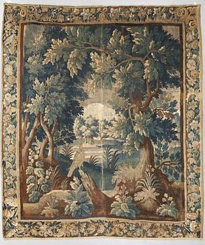 A tapestry, "Verdure", tapestry weave, 270 x 225 cm, Flanders 17th century.