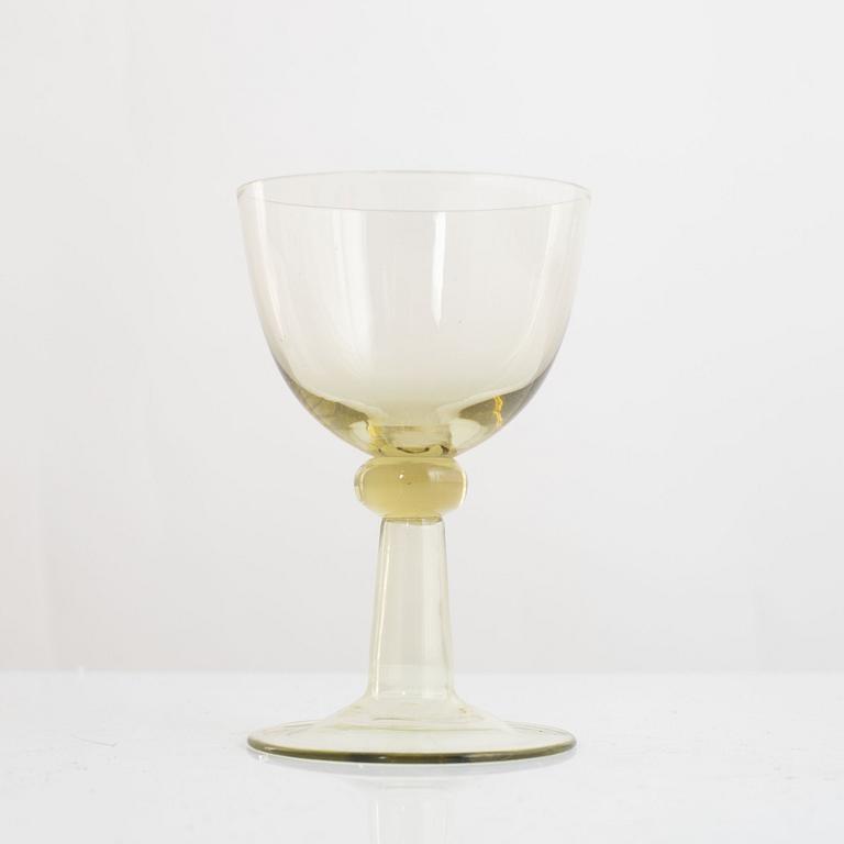 Josef Frank, glass service, 16 pieces, "Murano", produced by Björkhults Glasbruk for Firma Svenskt Tenn, 1950s.