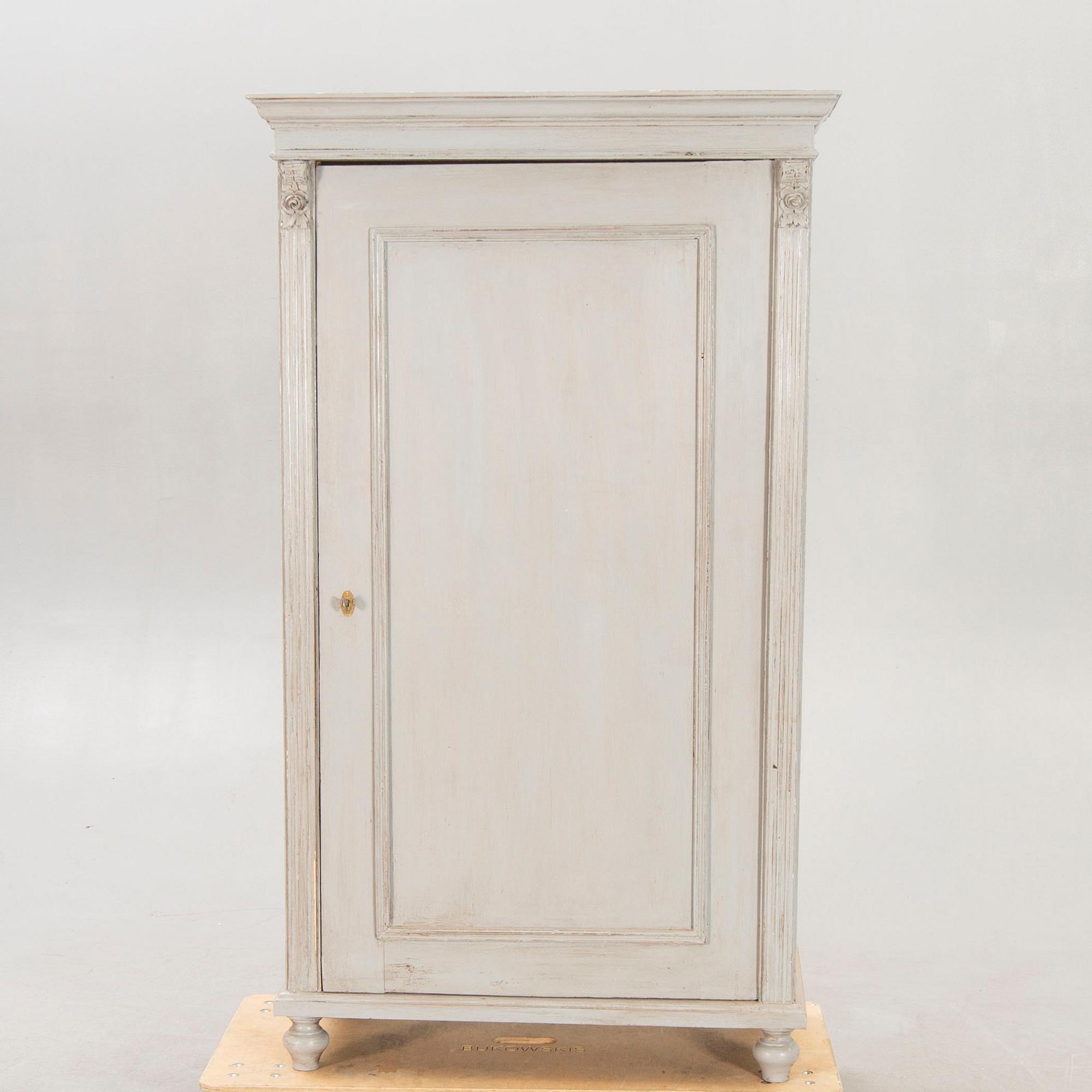 A painted early 1900s wardrobe.