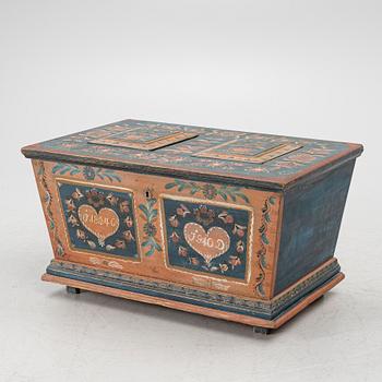 A chest, Delsbo, Hälsingland, dated 1846.