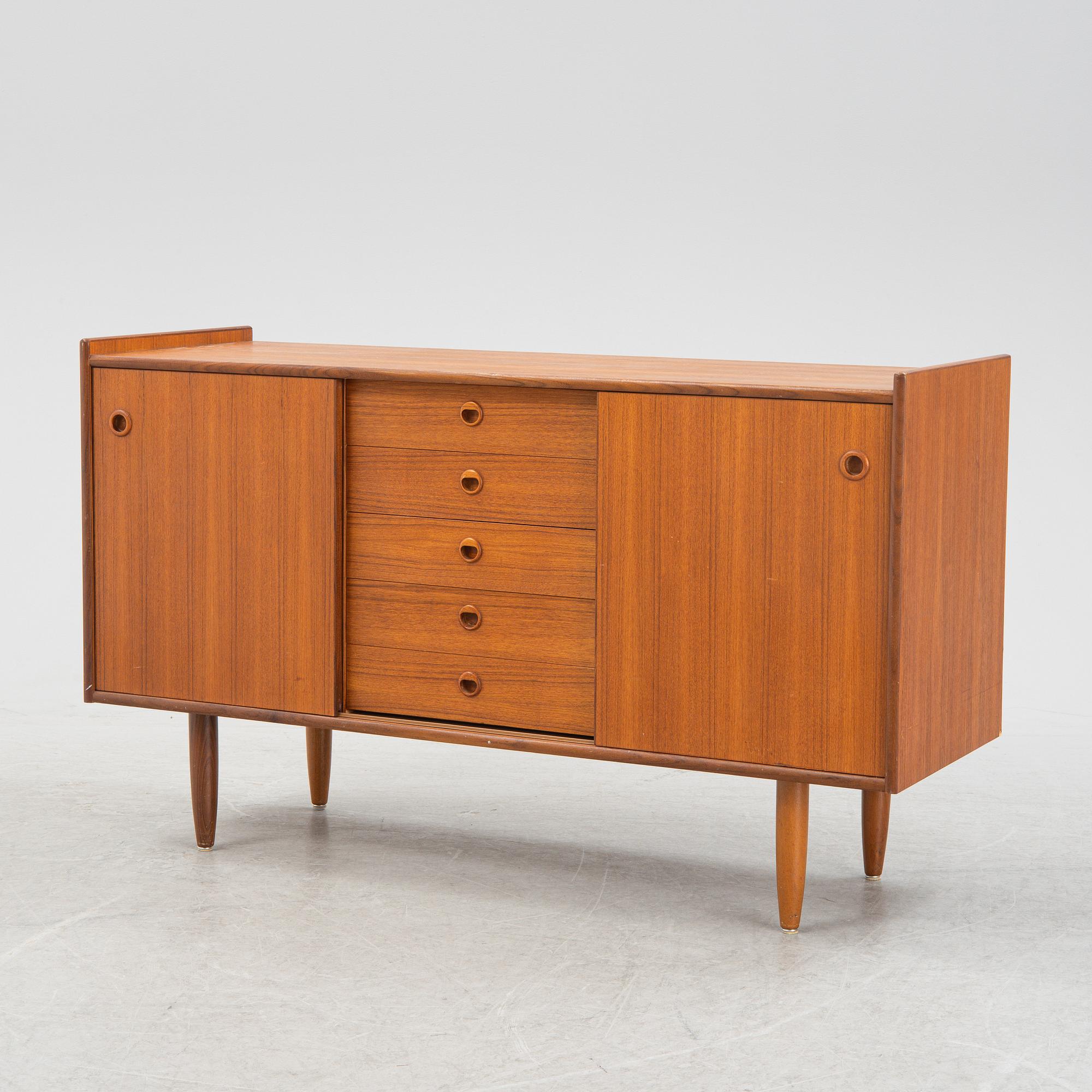 A teak veneered sideboard, 1950s/60s.