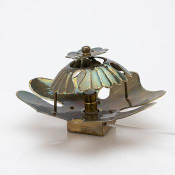 Lars Holmström, Wall lamp, brass, Arvika, mid-20th century.