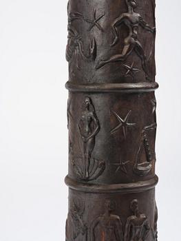Johannes Dahl, piedestal, "Solvisare", Näfveqvarns bruk, Swedish Grace.