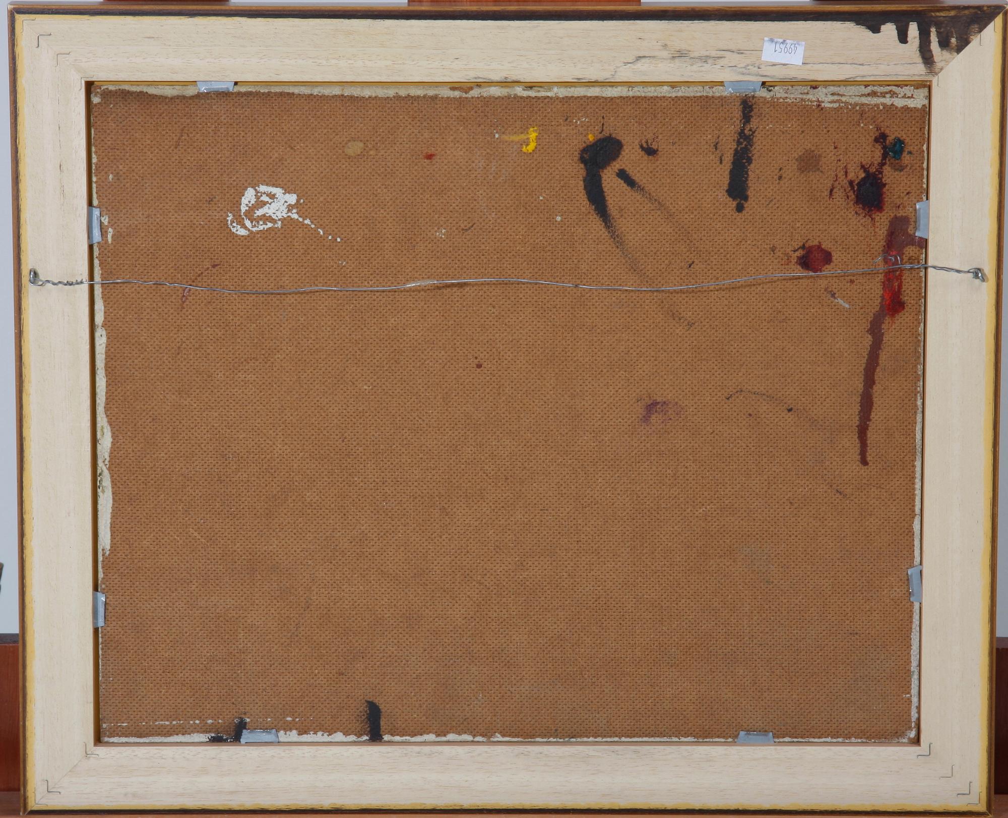 ÅBERG, PELLE, olja på pannå. Sign.