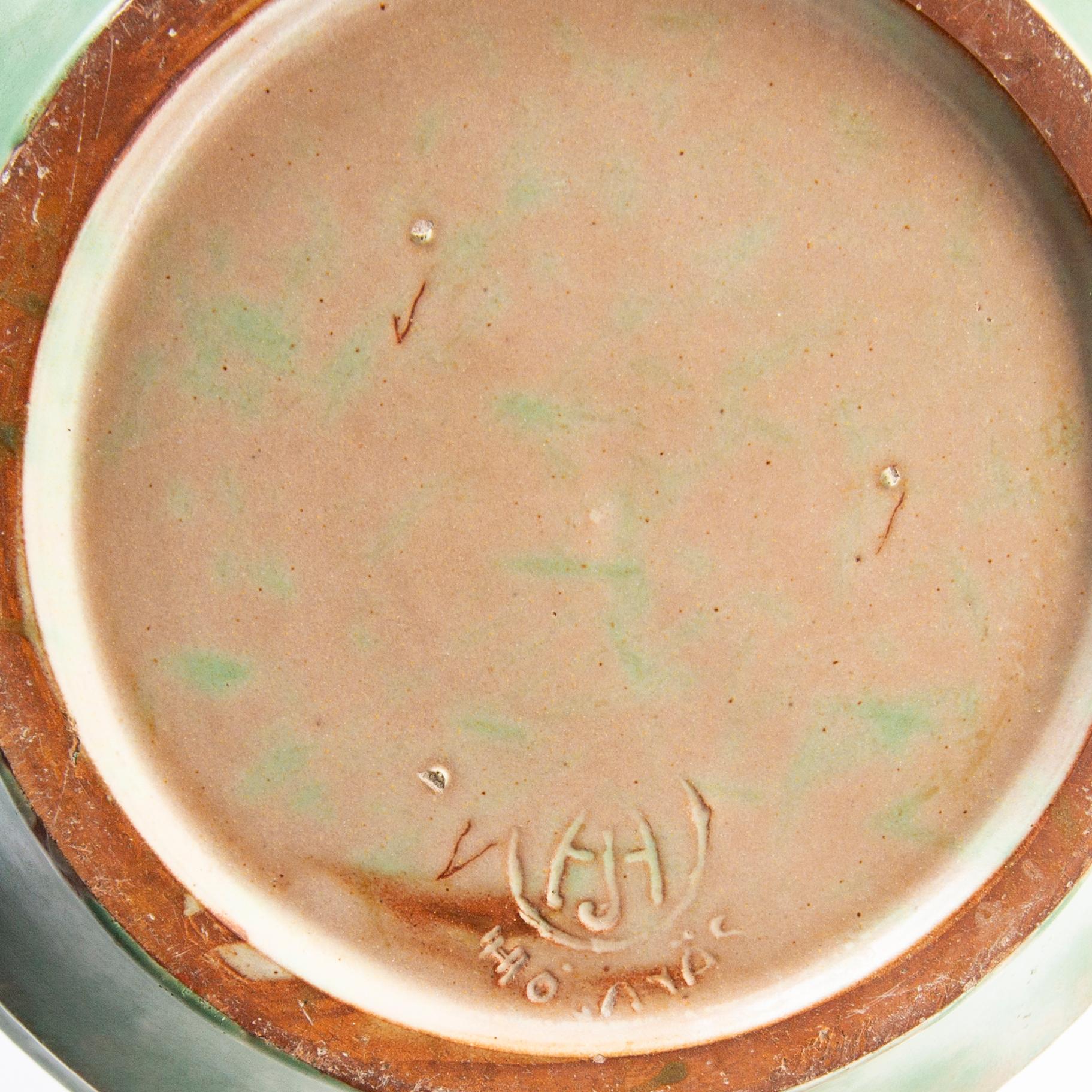 A set of nine different vases from Höganäs 1930/40s.