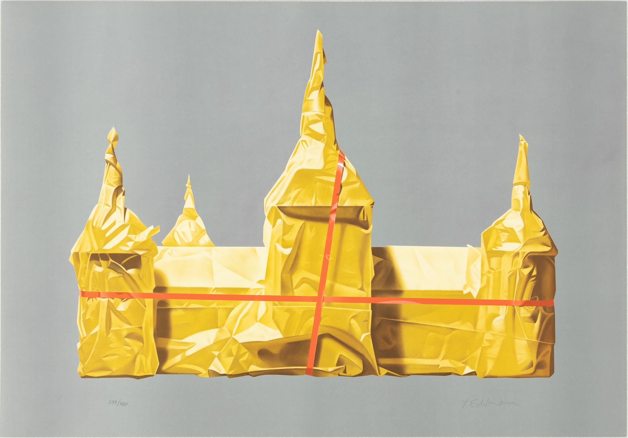 Yrjö Edelmann, "Wrapped castle of Kalmar".