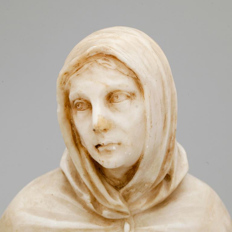 OKÄND KONSTNÄR, alabaster, ej signerad, 1800-tal.