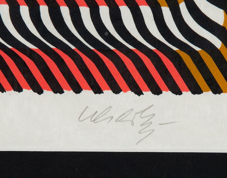 Victor Vasarely, lithograph in colours, signed XXXVII/L.