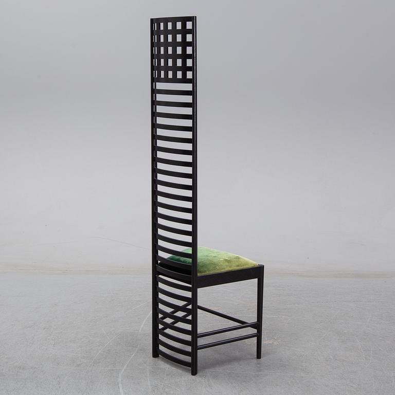 CHARLES RENNIE MACKINTOSH, a Hill house 1 chair for Cassina.