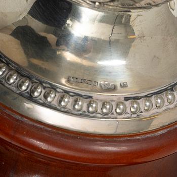 Cup 2 pcs, silver, with wooden base, Sweden, including KG Markström, Uppsala 1923.