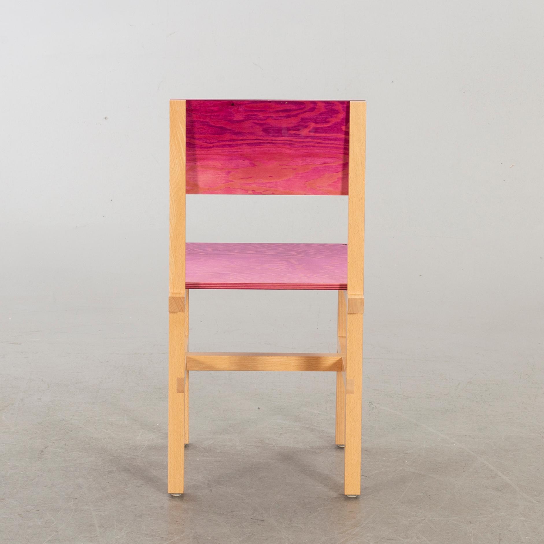 FREDRIK PAULSEN, "Röhsska" Designbaren, chair, Blå Station 2020, Chair 32/102.