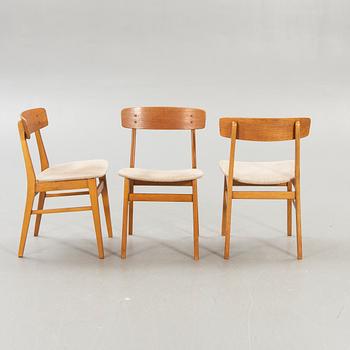 Chairs, Farstrup Denmark, 6 pcs, 1960s.