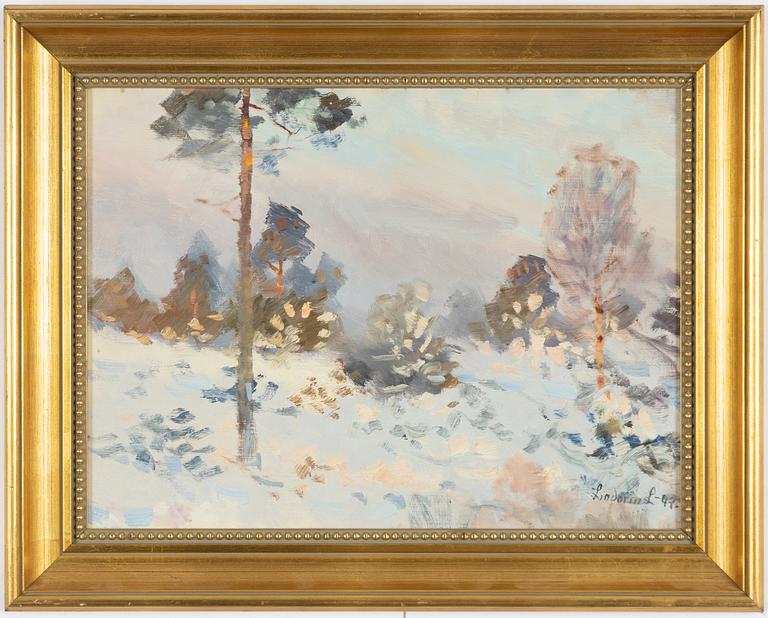 Lindorm Liljefors, Winter Landscape.