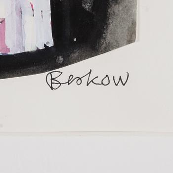 BO BESKOW, gouache, signerad.