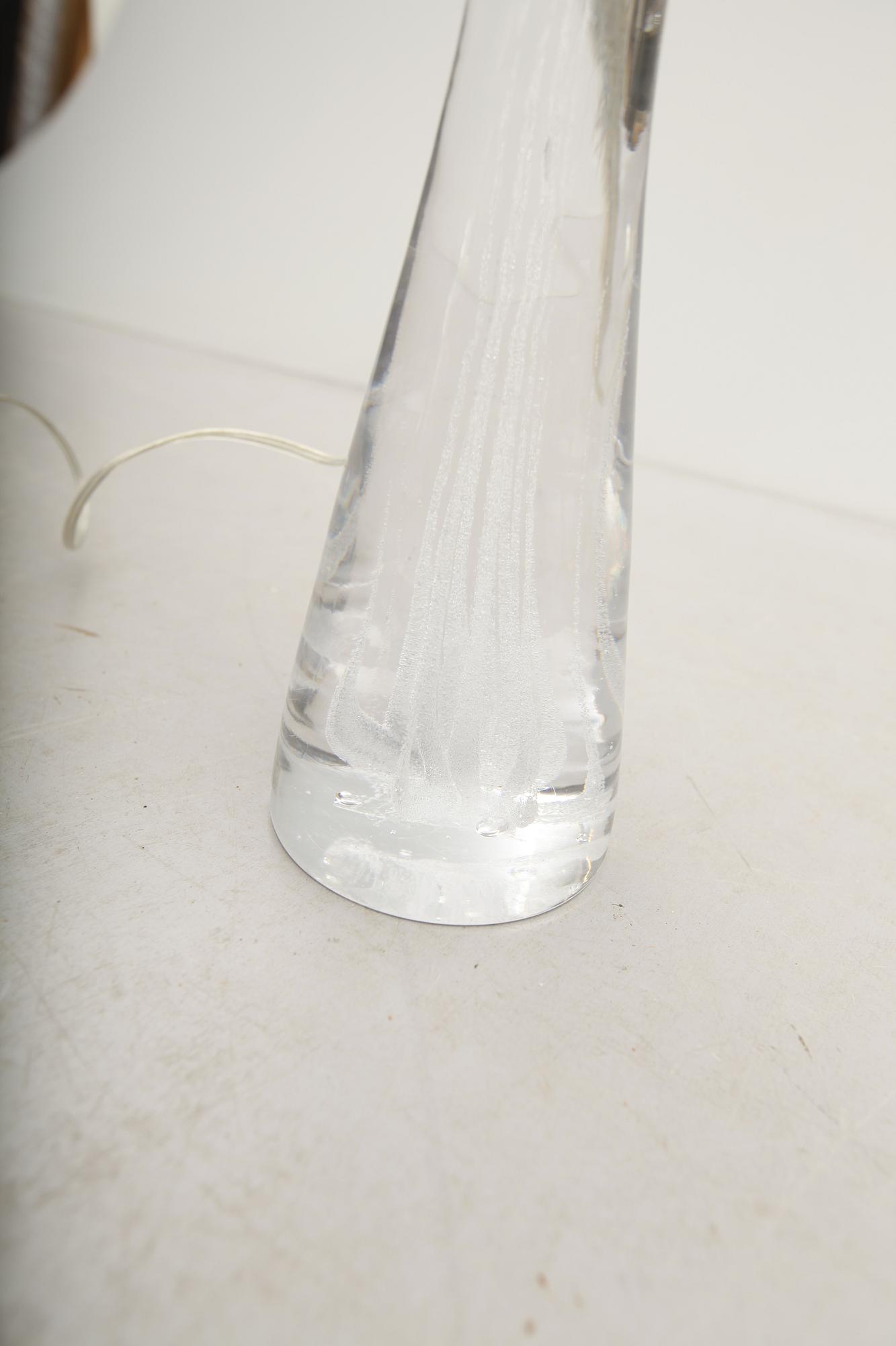 BORDSLAMPA, glas, Vicke Lindstrand, Kosta, 1900-talets mitt, osignerad.
