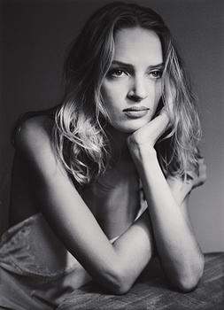 96. Albert Watson, "Uma Thurman, New York City, 1993".