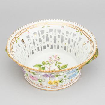 A Royal Copenhagen 'Flora Danica' Round Fruit Basket.