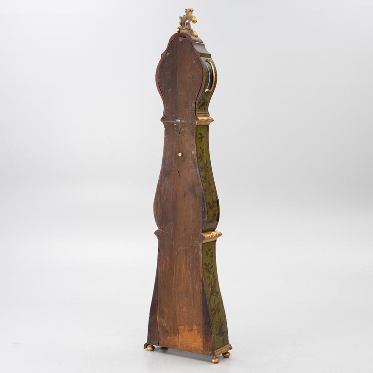 A rococo longcase clock by P. Malm (watchmaker in Stockholm 1766-96).