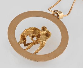 HÄNGE, 18K guld. Vikt 24,3 gram.