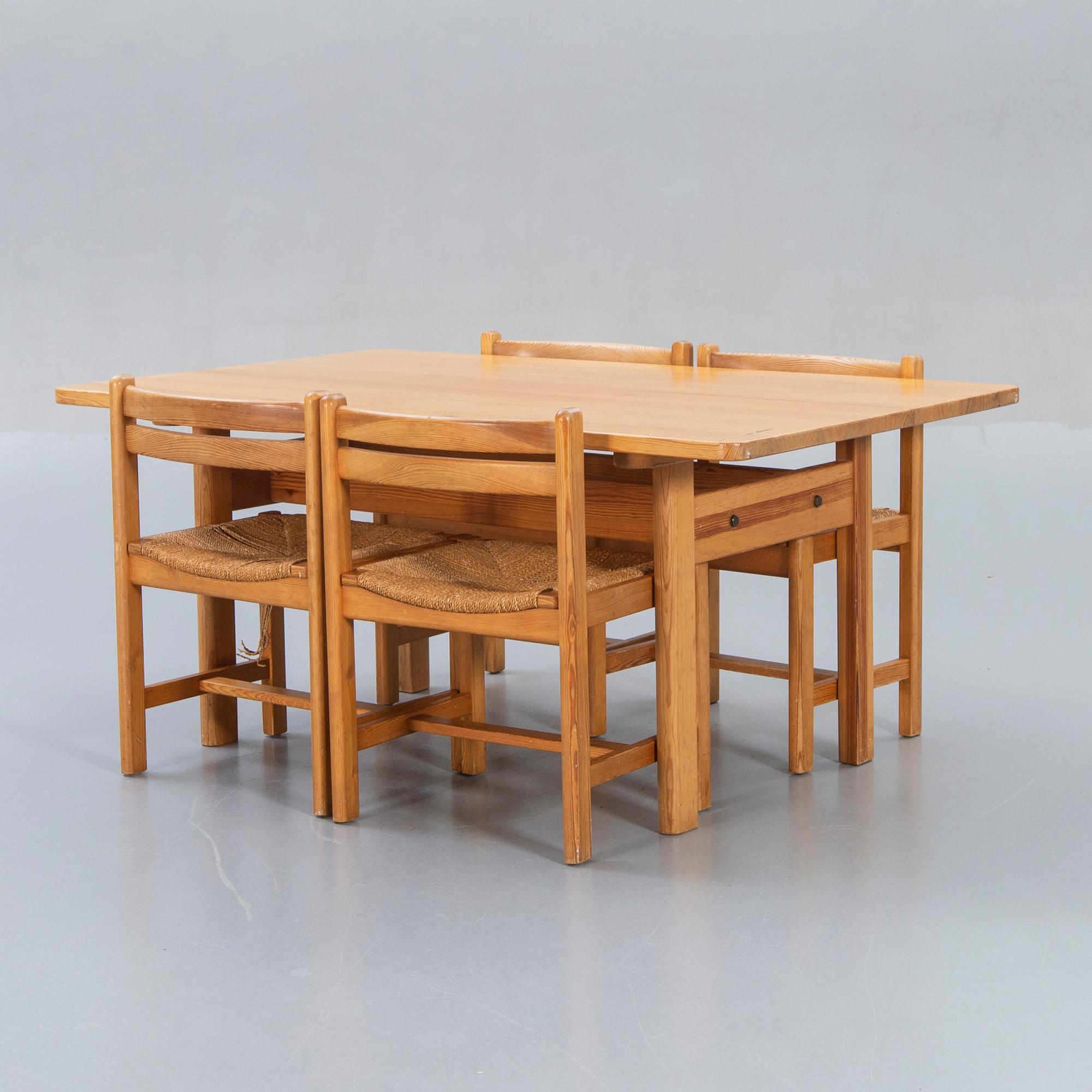 Børge Mogensen, matbord, 4 stolar, "Asserbo", Firma Karl Andersson & söner.