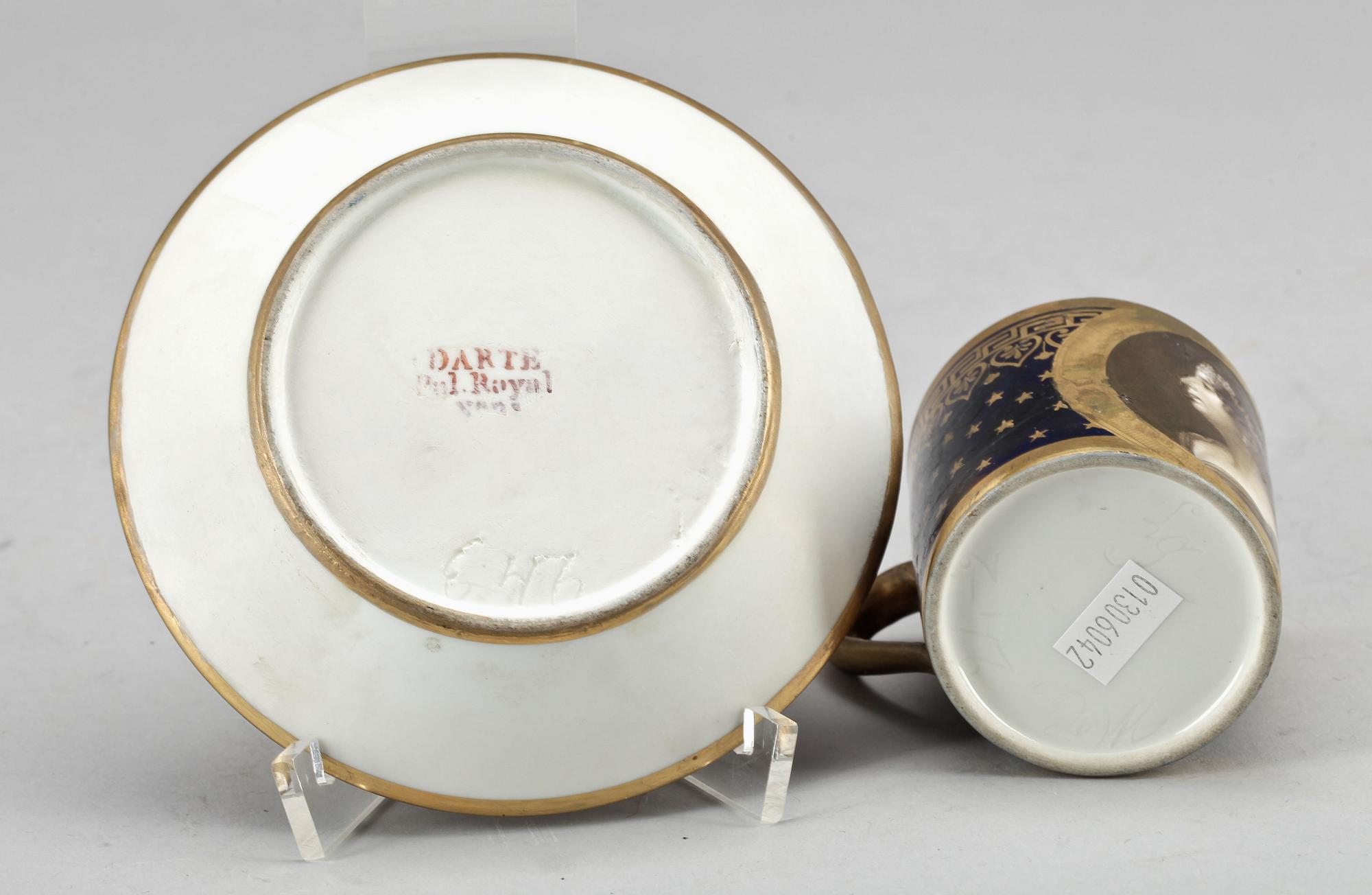KOPP med FAT, empire, Darte, Paris, 1800-tal.