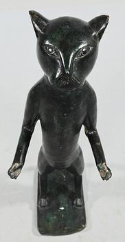 SKULPTUR, bemålad metall, 1900-talets andra hälft.