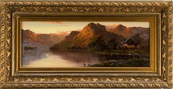 AUBREY RAMUS, oil painting on board first half of the 20th century.
