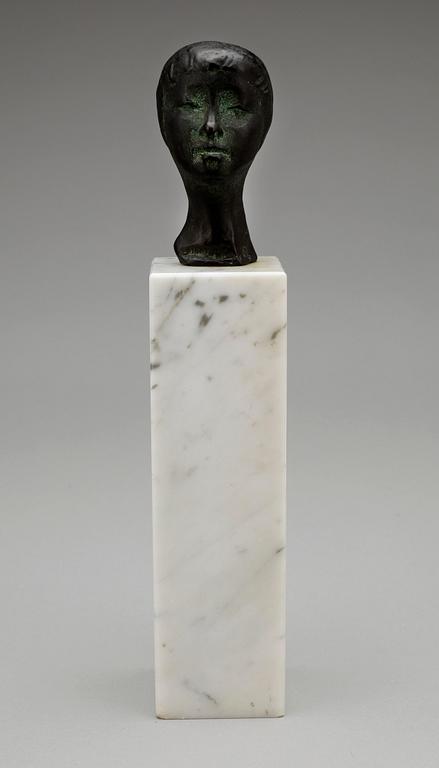 INGRID GEIJER-RÖNNINGBERG, skulptur, brons, sign, gjutarstämpel H. Bergman.