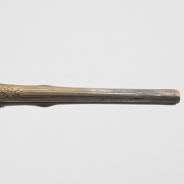 Flintlåspistoler, ett par, signerade Penterman, Utrecht 1700-talets början.