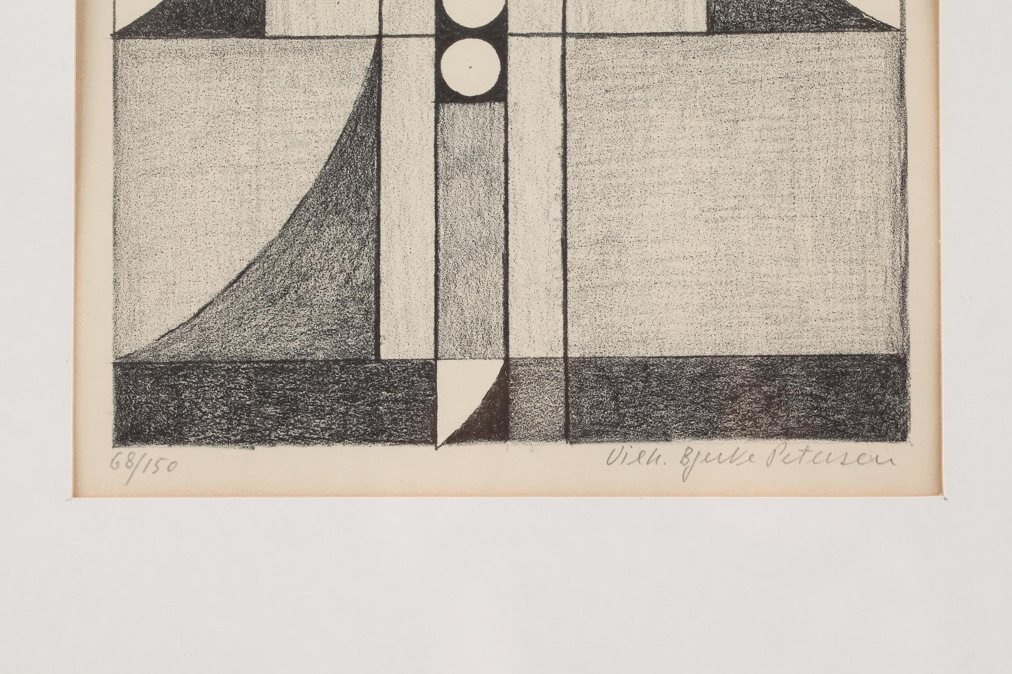 VILHELM BJERKE-PETERSEN, grafiskt blad, signerad och numrerad 68/150.