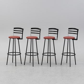 Four bar stool, second half of the 20th cenutyr.