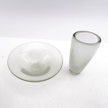 Kaj Franck, Bowl and vase, "Veil".