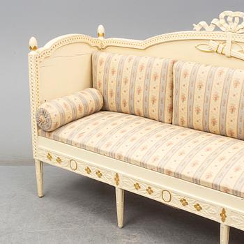 An early 19th century gustavian sofa.