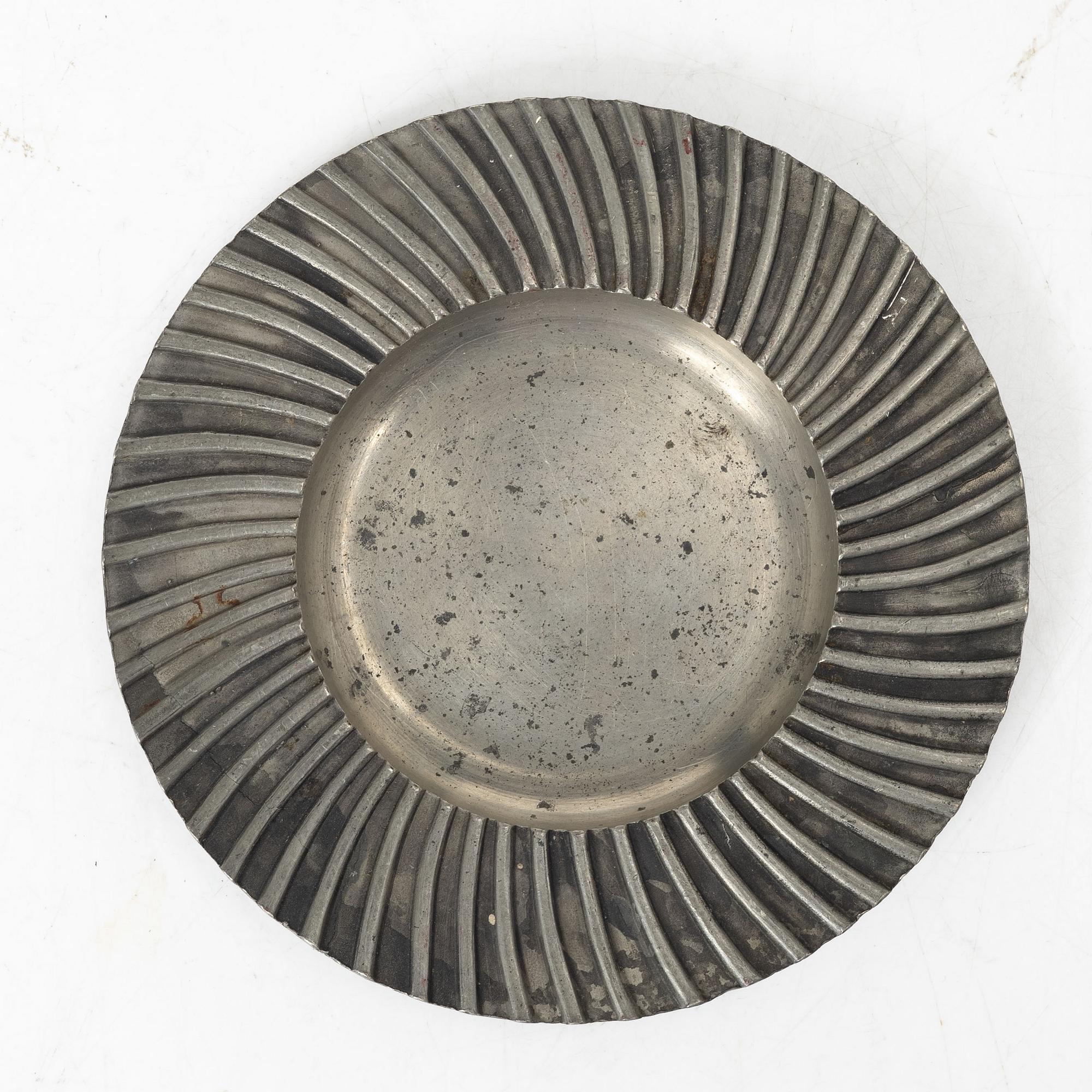 Estrid Ericson, A pewter ashtray, Svenskt Tenn, Stockholm, 1948.